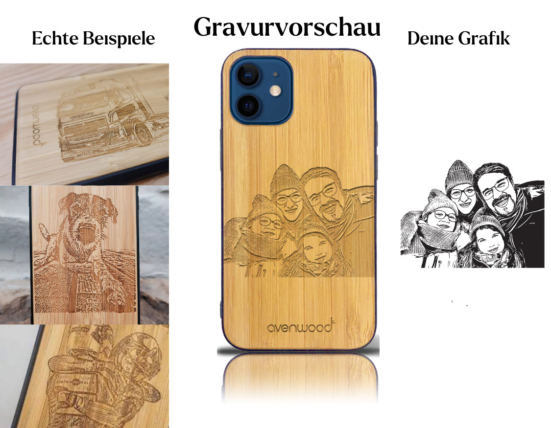 INDIVIDUELL iPhone 12 mini Bambus-Kunststoff